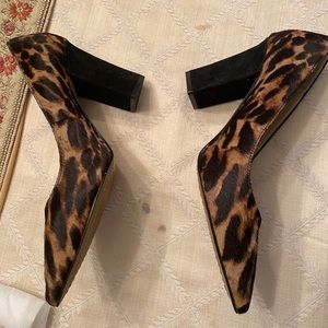 Vince Camuto leopard print shoes